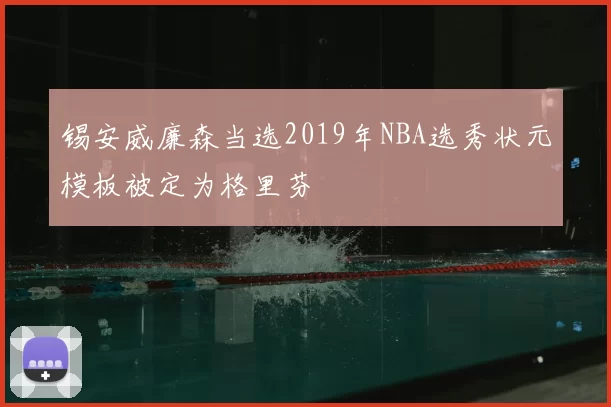 锡安威廉森当选2019年NBA选秀状元模板被定为格里芬