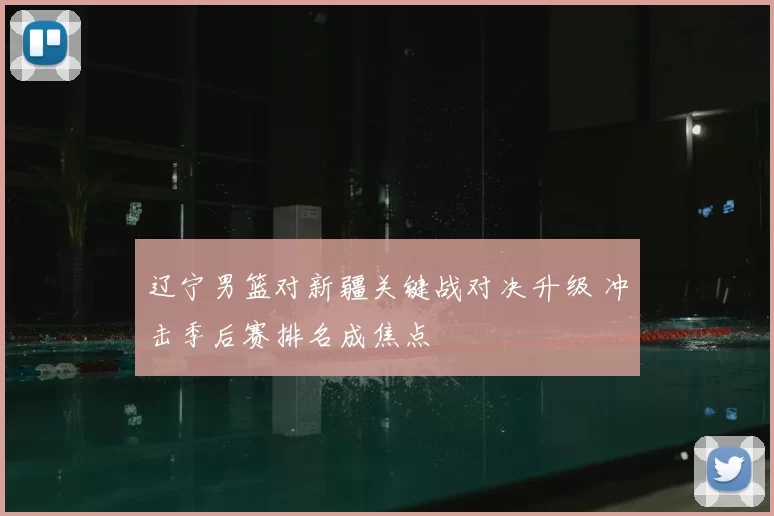 辽宁男篮对新疆关键战对决升级 冲击季后赛排名成焦点